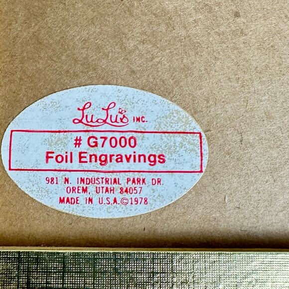 Vintage Foil Engraved Art by Ivan J Cenkovcan 1979 Spring in the Village Signed - Picture 7 of 8